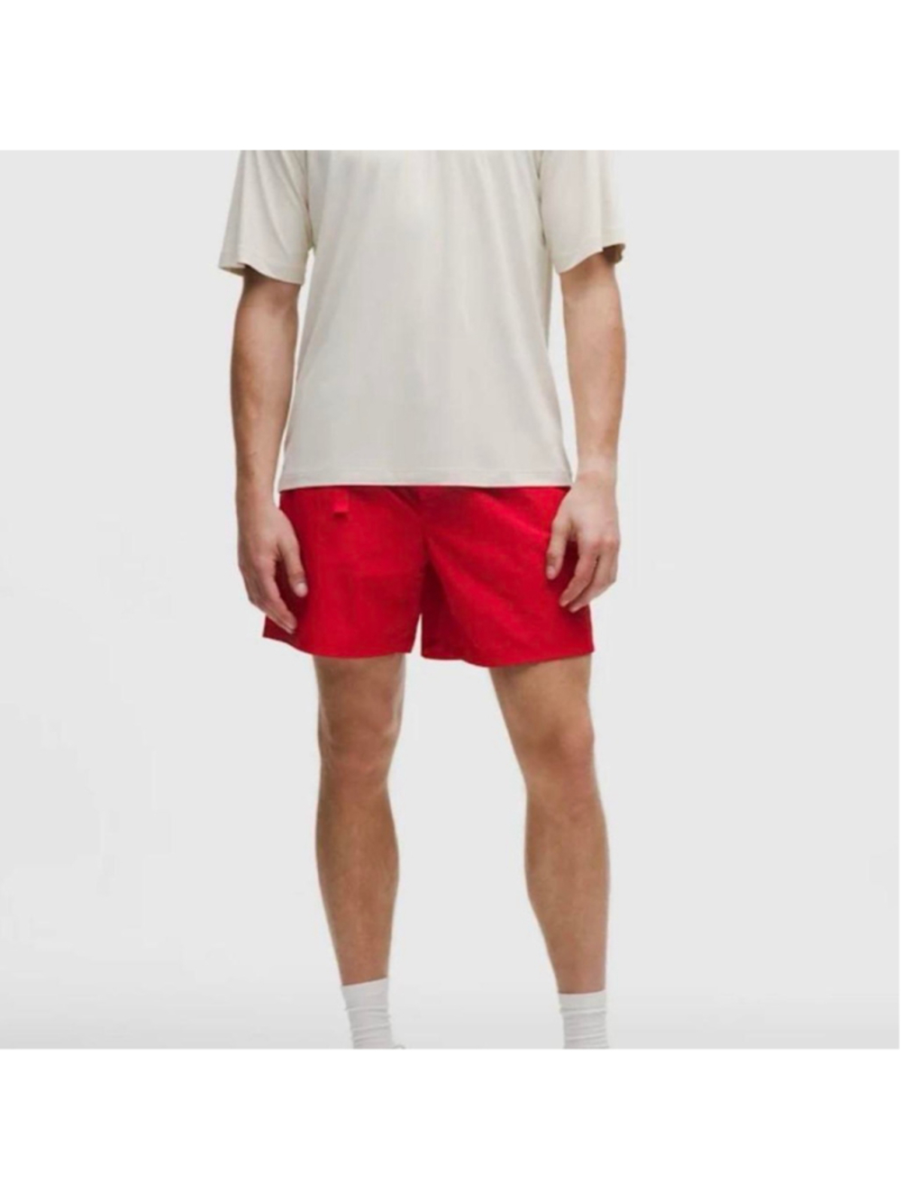 Lululemon Red shorts with drawstring waist #athletic #summer